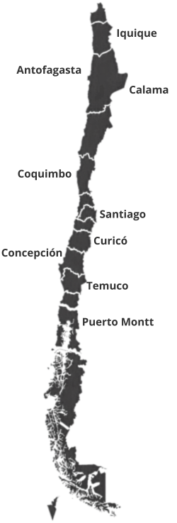 mapa chile